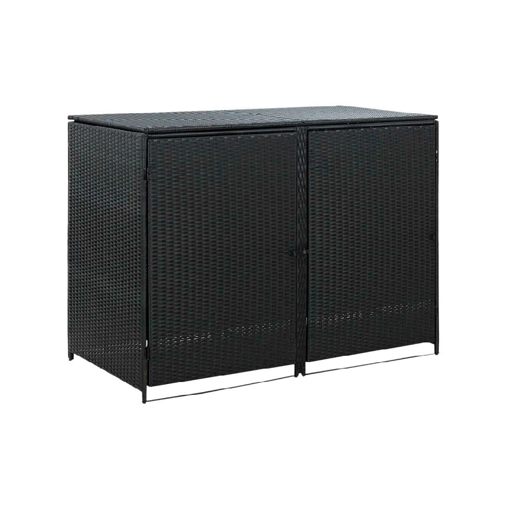 Buffet de rangement en résine tressée pour extérieur - 120 x 60 x 80