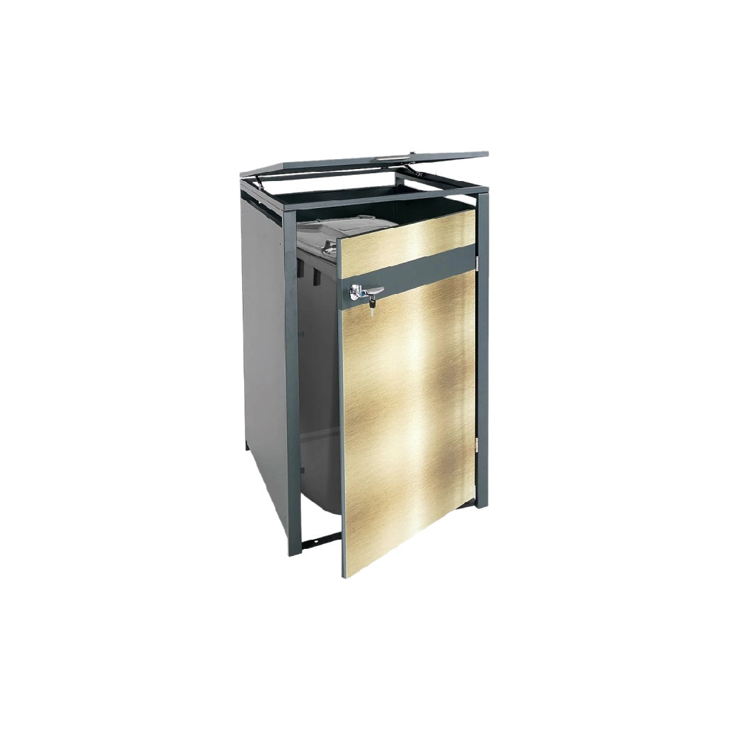 Meuble de rangement pour cuisine en métal et bois - 40 x 40 x 80